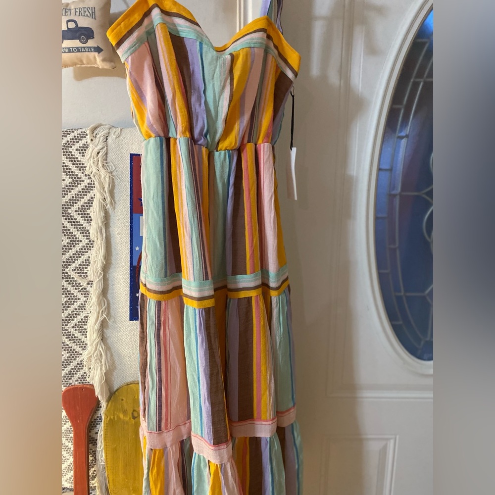 Colorful Maxi Dress| Color block Dress